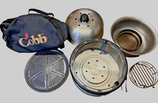 COBB PREMIERE PORTABLE STAINLESS STEEL GRILL/SMOKER CAMPING BBQ W/BAG