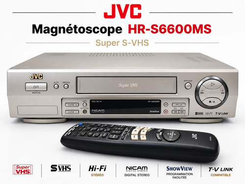 Magnétoscope jvc s6600ms - magnétoscope, hr-s6600ms