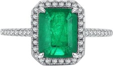 Bague a quatre griffes, argent