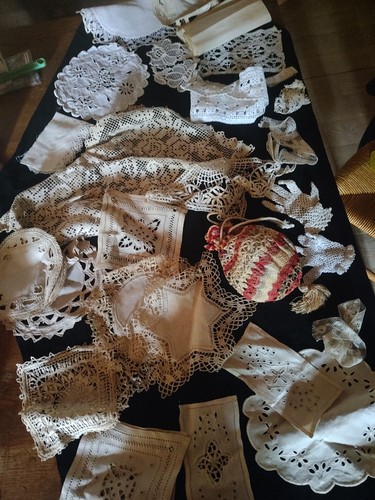 Dentelle ancienne aiguille - dentelle,