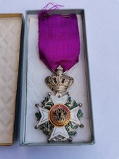 Belgium Medal Knight Of The Order of Leopold in Box DEGREEF