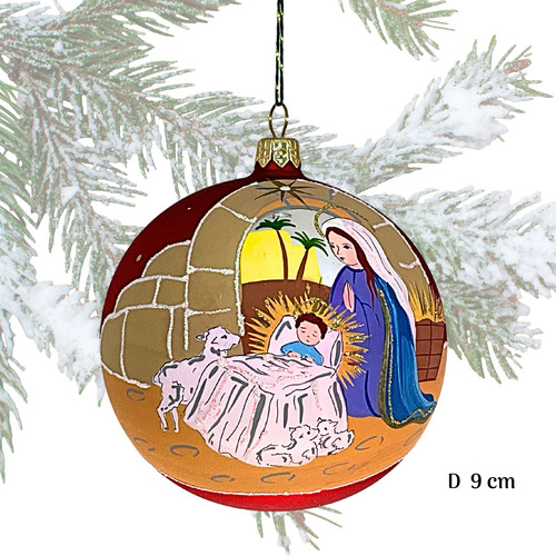 Boule noël verre - noël, soufflé