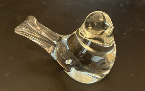 Oiseau pate verre presse - verre,