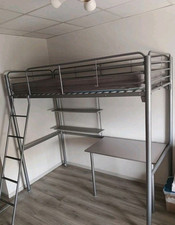 Lit Mezzanine 1 place 90×190 (2 étagères + matelas)