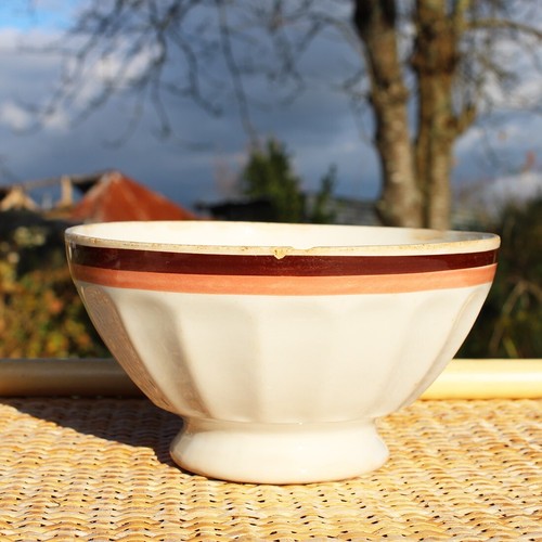 Ancien bol soupe - ancien, à