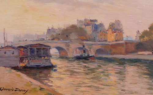 Tableau ancien edouard daney - tableau,