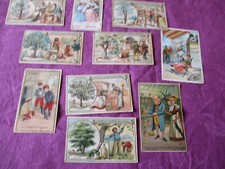 10 Antique 1900 Small Chocolate Billboards