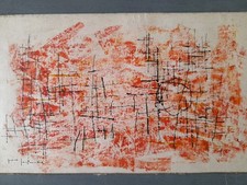 Pierre JACQUEMON (1935-2001). Composition. Mixed media on paper