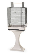 Cage À Oiseaux Pour Perruches Et Canaris Avec Support Et Aire De Jeu