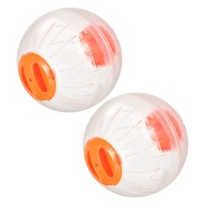  Lot de 2 balles pour hamsters syriens et gerbilles (15 cm) - Jouet interactif