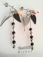 Swatch Bijoux : Boucles D'Oreilles " Zanda " (JEB005-U) Neuf / Extrêmement Rare