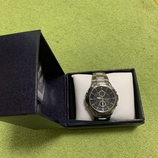 Casio Edifice 3798JA Black Dial Stainless Steel Chronograph Watch Japan
