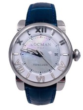 Montre Locman Toscane Automatique Ref590WBL/900 42Mm Bleu Très Remisée Neuf