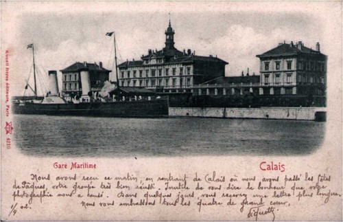 Cpa calais gare maritime - cpa,