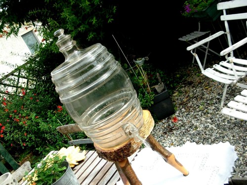 Gros tonneau ancien verre - gros,