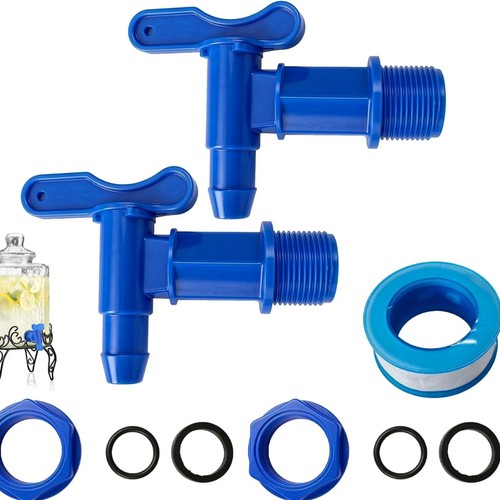 2pcs robinet plastique - robinet, bleu