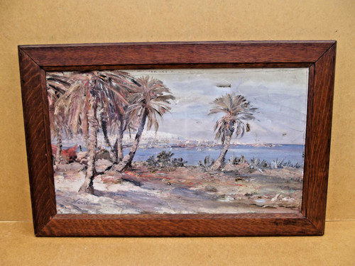 Ancien tableau orientaliste - tableau,