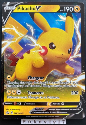 Carte pokemon pikachu swsh061 - carte,
