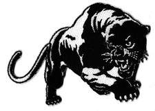 Black White Panther Patch