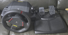 Logitech MOMO Racing Wheel Force Feedback USB Wheel And Pedals  Ships Fast WORKS