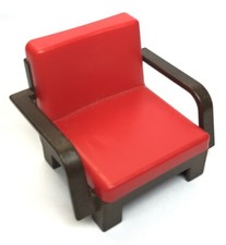 Playmobil MODERN HOUSE - Dark Brown & Red Living Room Armchair 5167