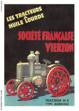 AROP11-0729-CAR - tractor h2 agricultural type - French company Vierzon