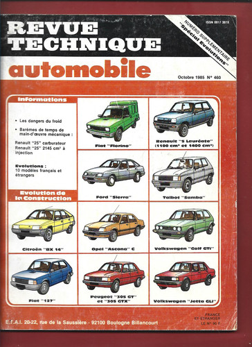 Revue technique automobile - revue,