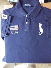 RALPH LAUREN POLO BIG PONY SZ S BEIJING 08 USA POLO PULLOVER SHIRTLOGOS