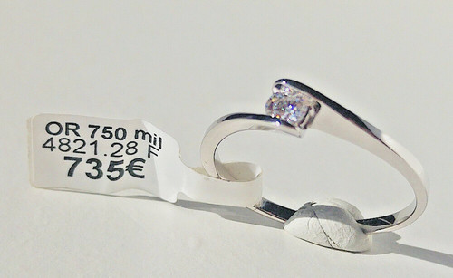 Bague neuve diamant solitaire