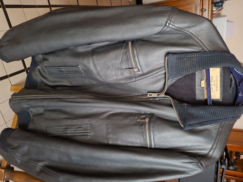 Blouson cuir homme - homme, noir