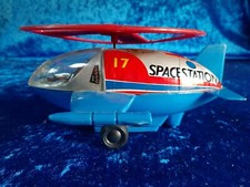 TT1 Space station tin toys made in Korea vintage helicopter friction elicottero 