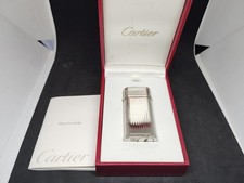 Briquet à gaz Cartier Godron