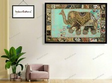 Indien Handmade Mandala Coton Tapisserie Couvre-Lit Revêtement Mural Pièce Déco