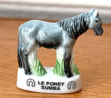 Fève Poney SUMBA Gris Cheval