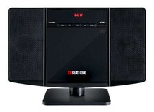 Mini Chaine HiFi Stereo Lecteur CD USB Mp3 Bluetooth FM Radio AUX Vertical Noir