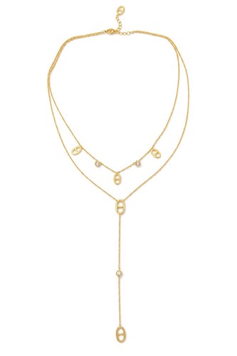 Collier double rang maille - double,