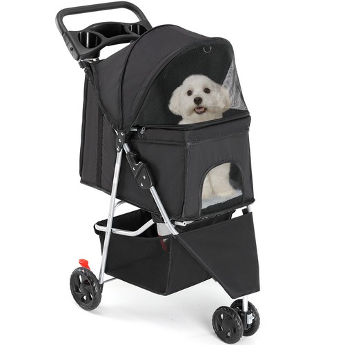 Pet stroller foldable wheel - pet,