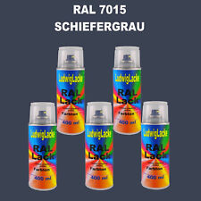 RAL 7015 GRIS Ardoise Brillant Aérosols 5 X 400ml Spray De Peinture