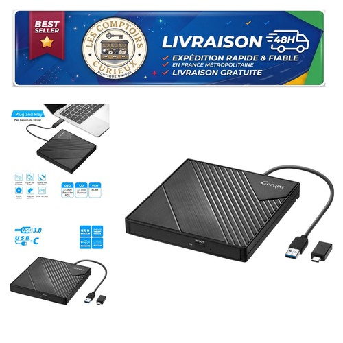 Lecteur dvd externe usb 0 - lecteur, 3.0
