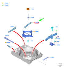 Clé à fourche pour écrou de