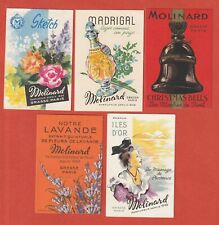 5 DIFFERENT SCENTED CARDS - MOLINARD