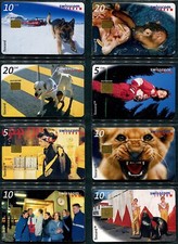 SUISSE - Lot de 8 cartes à puce