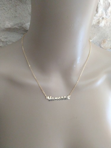 Collier ras coup prénom - collier,