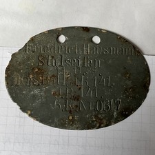 Allemagne Plaque Identité EK