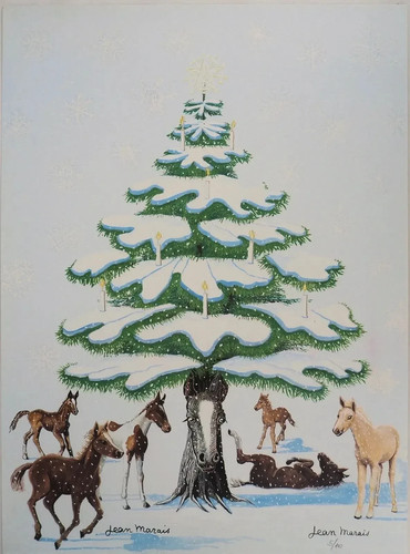 Jean marais sapin de noel - :,