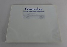 Brochure / brochure Opel Commodore B incl. GS/E stand 08/1972
