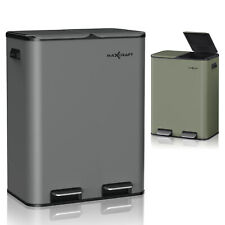 MAXCRAFT Poubelle 60L Acier