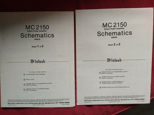 Manuels originaux schémas