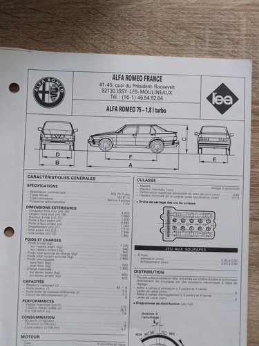 Alfa romeo turbo fiche - alfa,