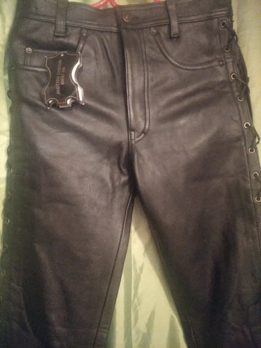 Neuf pantalon cuir moto - ,